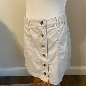 Banana Republic Khaki Button Down Mini